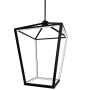 Dainolite Cage 17" Wide LED Pendant Matte Black