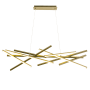Dainolite Carly 14" Wide Abstract Chandelier Aged Brass