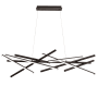 Dainolite Carly 14" Wide Abstract Chandelier Matte Black