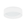 Dainolite Corinne 11" Wide LED Flush Mount Drum Ceiling Fixture Ivory / White