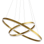 Dainolite Circulo 29" Wide LED Ring Chandelier Aged Brass