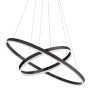 Dainolite Circulo 29" Wide LED Ring Chandelier Matte Black