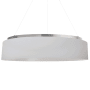 Dainolite Circulo 26" Wide LED Ring Chandelier Silver / White