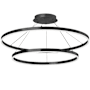 Dainolite Circulo 32" Wide LED Ring Chandelier Matte Black