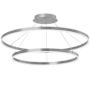 Dainolite Circulo 32" Wide LED Ring Chandelier Silver