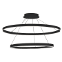 Dainolite Circulo 2 Light 32" Wide LED Pendant Matte Black