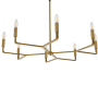 Dainolite Colette 8 Light 32" Wide Taper Candle Style Chandelier Aged Brass