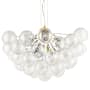 Dainolite Charlize 12 Light 36" Wide Chandelier Aged Brass / Clear