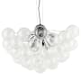 Dainolite Charlize 12 Light 36" Wide Chandelier Matte Black / Clear