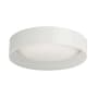 Dainolite Carmen 11" Wide LED Flush Mount Drum Ceiling Fixture Matte White / White