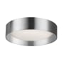 Dainolite Carmen 11" Wide LED Flush Mount Drum Ceiling Fixture Polished Chrome / White