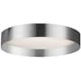 Dainolite Carmen 15" Wide LED Flush Mount Drum Ceiling Fixture Polished Chrome / White