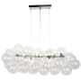 Dainolite Comet 10 Light 41" Wide Chandelier Polished Chrome / Clear