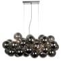 Dainolite Comet 10 Light 41" Wide Chandelier Polished Chrome / Smoke