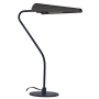 Dainolite Cassie 22" Tall Arc, Gooseneck Table Lamp Matte Black