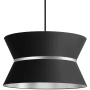 Dainolite Caterine 4 Light 24" Wide Pendant Matte Black / Silver