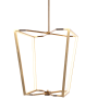 Dainolite Curant 21" Wide LED Pendant Aged Brass