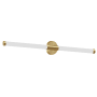 Dainolite Corvette 2 Light 36" Wide LED Bath bar Aged Brass