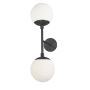 Dainolite Dayana 2 Light 24" Tall Wall Sconce Matte Black