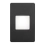 Dainolite Single Light 3" Wide LED Outdoor Hardscape Step Light Black