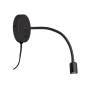 Dainolite Wynne 5" Tall Plug-In Wall Sconce Matte Black