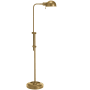 Dainolite Fedora 52" Tall Floor Lamp Aged Brass