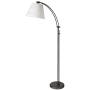 Dainolite Felix 61" Tall Arc Floor Lamp Matte Black