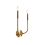 Dainolite Eleanor 2 Light 15" Tall Wall Sconce Aged Brass