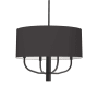 Dainolite Eleanor 4 Light 22" Wide Drum Chandelier Black