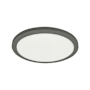 Dainolite Franchesa 12" Wide LED Flush Mount Ceiling Fixture Matte Black / White