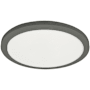 Dainolite Franchesa 16" Wide LED Flush Mount Ceiling Fixture Matte Black / White