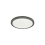 Dainolite Franchesa 9" Wide LED Flush Mount Ceiling Fixture Matte Black / White