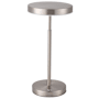 Dainolite Francine 16" Tall LED Buffet Table Lamp Satin Nickel / White