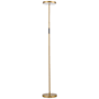 Dainolite Francine 54" Tall LED Torchiere Floor Lamp Aged Brass / White