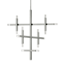 Dainolite Francesca 14 Light 36" Wide LED Abstract Chandelier Polished Chrome