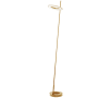 Dainolite Finley 60" Tall LED Accent Floor Lamp Aged Brass / White