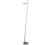 Dainolite Finley 60" Tall LED Accent Floor Lamp Satin Chrome / White