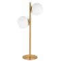 Dainolite Folgar 2 Light 22" Tall Buffet Table Lamp Aged Brass