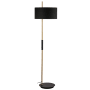 Dainolite Fitzgerald 62" Tall Buffet Floor Lamp Aged Brass / Black