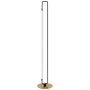 Dainolite Freya 59" Tall Accent Floor Lamp Matte Black / Aged Brass