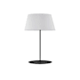 Dainolite Gretchen 28" Tall Buffet Table Lamp with Fabric Shade Matte Black / White