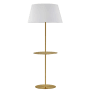 Dainolite Gretchen 63" Tall Dual Function Floor Lamp Aged Brass / White