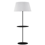 Dainolite Gretchen 63" Tall Dual Function Floor Lamp Matte Black / White