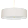 Dainolite Helena 4 Light 30" Wide Pendant Aged Brass / Cream