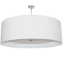 Dainolite Helena 4 Light 30" Wide Pendant Polished Chrome / White
