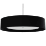 Dainolite Helena 6 Light 40" Wide Pendant Polished Chrome / Black / White