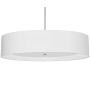 Dainolite Helena 6 Light 40" Wide Pendant Polished Chrome / White
