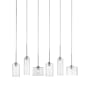Dainolite Industrial Chic 6 Light 29" Wide Multi Light Pendant Polished Chrome