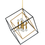 Dainolite Kappa 8 Light 27" Wide Chandelier Vintage Bronze