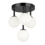 Dainolite Megallan 4 Light 11" Wide Semi-Flush Ceiling Fixture Matte Black